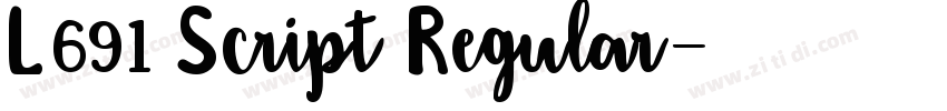 L691 Script Regular字体转换 L691 Script Regular字体转换